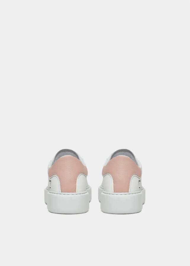 D.a.t.e. Wit-Roze Kalf Sneaker voor Vrouwen White Dames
