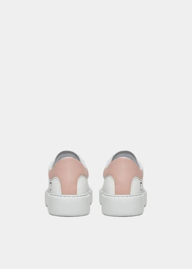 D.a.t.e. Wit-Roze Kalf Sneaker voor Vrouwen White Dames