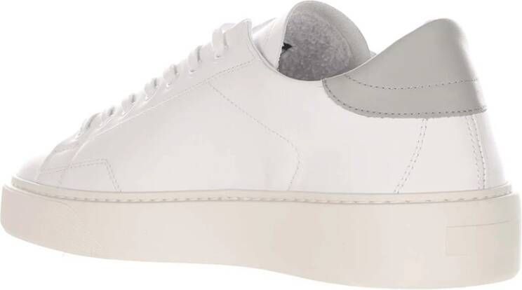 D.a.t.e. Wit-Salie Kalfsleer Sneakers White Heren