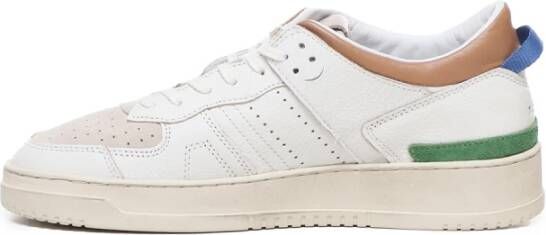 D.a.t.e. Witte Beige Leren Sneakers White Heren