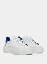 D.a.t.e. Witte-Blauwe Leren Sneakers voor Vrouwen White Dames - Thumbnail 2