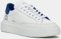 D.a.t.e. Witte-Blauwe Leren Sneakers voor Vrouwen White Dames - Thumbnail 3