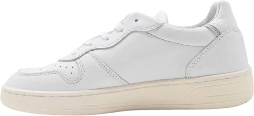 D.a.t.e. Witte Court Kalf Sneakers White Dames