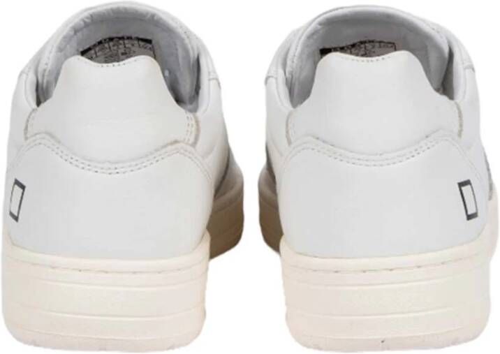 D.a.t.e. Witte Court Sneakers Geperforeerd Logo White Dames