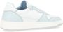 D.a.t.e. Witte en Hemelsblauwe Leren Sneaker Multicolor Dames - Thumbnail 5