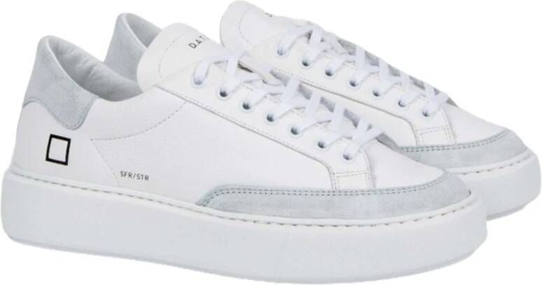 D.a.t.e. Witte en IJs Sfeer Sneakers White Dames