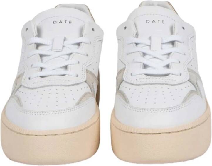D.a.t.e. Witte en platina sneakers White Dames