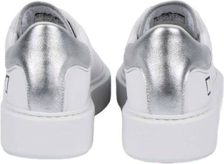 D.a.t.e. Witte en Zilveren Sfera Sneakers White Dames