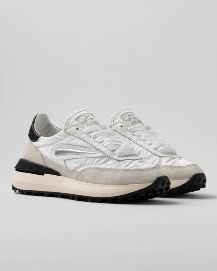 D.a.t.e. Witte hardloopschoenen voor atleten
