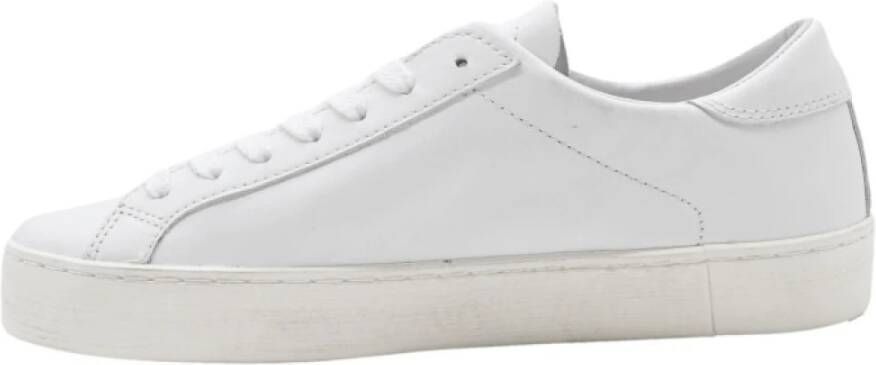 D.a.t.e. Witte Lage Kalf Sneakers White Dames