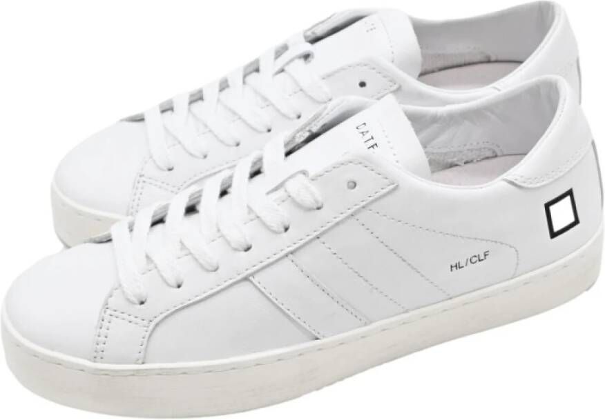 D.a.t.e. Witte Lage Kalf Sneakers White Dames