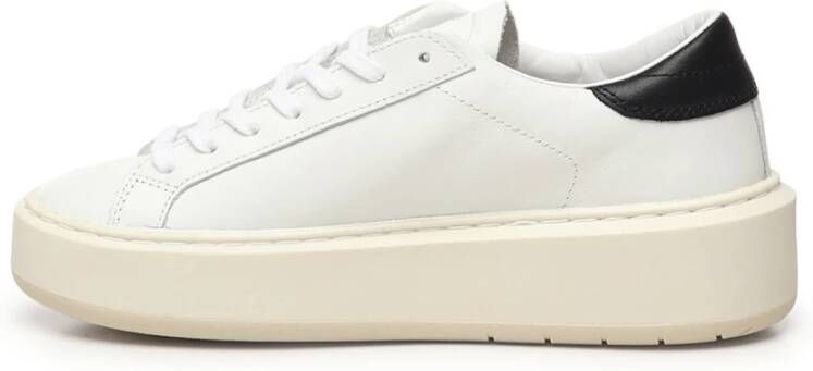 D.a.t.e. Witte lage platform sneakers