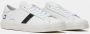 D.a.t.e. Grijze Suède Sneaker met Platinakleurige Gelamineerde Zijkant White Dames - Thumbnail 4