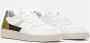 D.a.t.e. Witte Lage Sneakers van Leer met Groene Details White Heren - Thumbnail 4