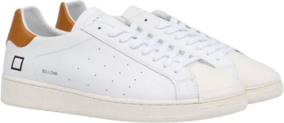 D.a.t.e. Witte Leren Base Sneakers Wit Heren
