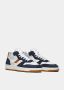 D.a.t.e. Witte Leren Blauwe Suède Sneaker White Heren - Thumbnail 2