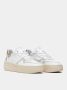 D.a.t.e. Witte Leren Sneakers met Ventilatiegaten en Luxe Gouden Hiel White Dames - Thumbnail 2