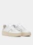 D.a.t.e. Witte Leren Sneakers met Ventilatiegaten en Luxe Gouden Hiel White Dames - Thumbnail 6