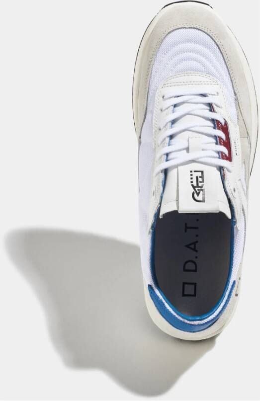 D.a.t.e. Witte Leren en Suède Sneakers White Heren