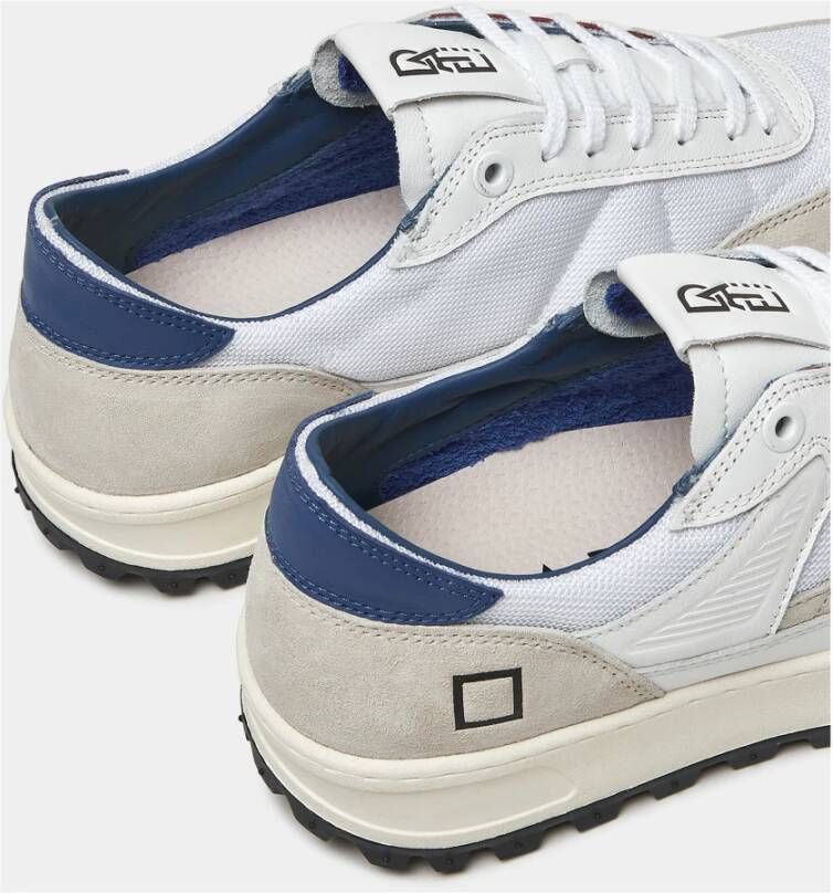 D.a.t.e. Witte Leren en Suède Sneakers White Heren