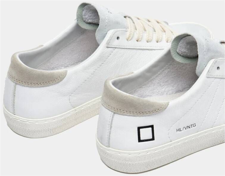 D.a.t.e. Witte Leren Lage Sneaker White Dames