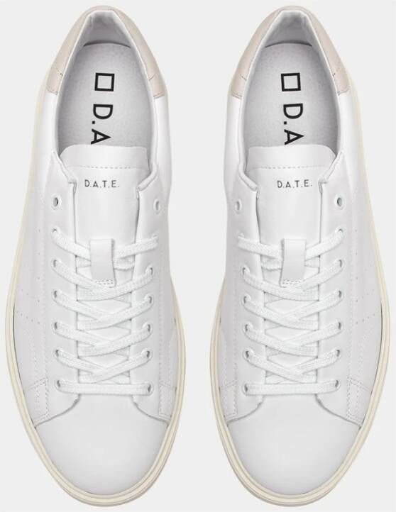 D.a.t.e. Witte Leren Lage Sneaker White Heren