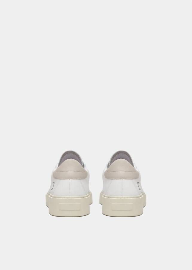 D.a.t.e. Witte Leren Lage Sneaker White Heren