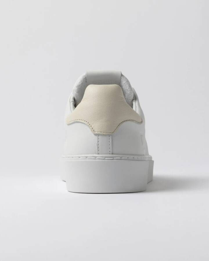 D.a.t.e. Witte Leren Lage Sneakers