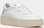 D.a.t.e. Witte Leren Lage Sneakers met Geperforeerde Neus White Dames - Thumbnail 8