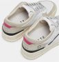 D.a.t.e. Geperforeerde leren platte schoenen Beige Dames - Thumbnail 7