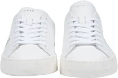 D.a.t.e. Witte Leren Lage Sneakers Wit Heren