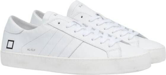 D.a.t.e. Witte Leren Lage Sneakers Wit Heren