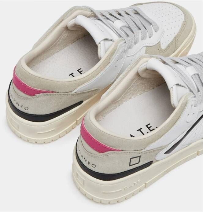 D.a.t.e. Witte leren low top sneakers