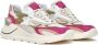 D.a.t.e. Witte leren sneaker met fuchsia details Multicolor Dames - Thumbnail 4