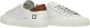 D.a.t.e. Witte leren sneaker met logo - Thumbnail 2