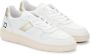 D.a.t.e. Witte Leren Sneaker met Platina Details White Dames - Thumbnail 4