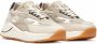 D.a.t.e. Witte Leren Sneakers Blauw Suède Multicolor Dames - Thumbnail 2