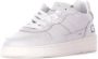 D.a.t.e. Witte Leren Sneakers Logo Zijkant - Thumbnail 2