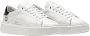 D.a.t.e. Witte leren sneakers met contrasterende kleur op de hiel White Dames - Thumbnail 2
