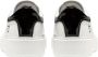 D.a.t.e. Witte leren sneakers met contrasterende kleur op de hiel White Dames - Thumbnail 3