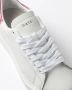 D.a.t.e. Witte leren sneakers met fuchsia detail - Thumbnail 2