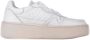 D.a.t.e. Witte Leren Lage Sneakers met Geperforeerde Neus White Dames - Thumbnail 8