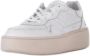 D.a.t.e. Witte Leren Lage Sneakers met Geperforeerde Neus White Dames - Thumbnail 6