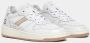 D.a.t.e. Witte Sneakers met Vetersluiting en Leren Details White Dames - Thumbnail 17