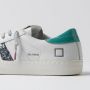 D.a.t.e. Witte leren sneakers met glitterdetail - Thumbnail 2