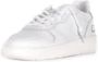 D.a.t.e. Witte leren sneakers met logo - Thumbnail 2
