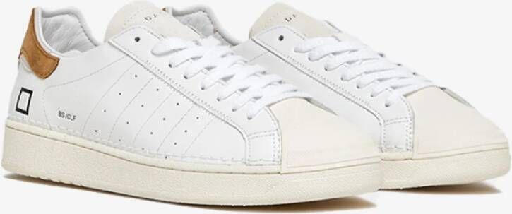 D.a.t.e. Witte Leren Sneakers White Heren