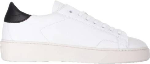 D.a.t.e. Witte Leren Veterschoenen White Heren