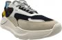 D.a.t.e. Witte Mesh Sneakers met Leren Details Multicolor Heren - Thumbnail 2