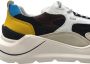 D.a.t.e. Witte Mesh Sneakers met Leren Details Multicolor Heren - Thumbnail 4